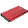 Generic Custodia per disco rigido esterno da 2,5 pollici, SSD portatile da 2 TB con interfaccia USB 3.0 (5 Gbit/s), antistatica, disponibile nei colori nero, argento, blu e rosso.