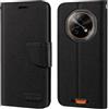 Shantime Custodia Portafoglio Flip in Tessuto Oxford Compatibile con Doogee Fire 7 Ultra 5G, Cover Protettiva Magnetica con Slot Carte e Supporto(Nero)