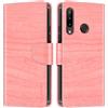 Shantime Custodia Portafoglio in Pelle Compatibile con Doogee N20, Cover Colorata Flip con Portacarte, Chiusura Magnetica Protettiva(Rosa)