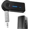 Generic Ricevitore wireless per auto, ricevitore adattatore audio da 3,5 mm, 2,1 x 2,5 x 1,1 cm, multifunzionale, lettore MP3, lettori musicali, elettronica per auto per donne, uomini