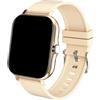 AsrMyjcx Smart Watch Smartwatch Ampio Display da 1,83 Pollici Promemoria Messaggio Touch Screen a Colori IP68 Orologio Fitness Regalo Impermeabile, Oro