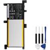 MKLJHND Batteria for laptop, compatibile for ASUS, batterie ricaricabili al litio A556U X556UV FL5900 X556U V556U R558U F556U K556U VM591U C21N1509.