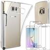ebestStar - Cover per Samsung S6 edge + Galaxy SM-G928F EDGE PLUS, Custodia Silicone Trasparente, Protezione TPU Antiurto, Morbida Sottile Slim + Penna +3 Pellicole plastica, Trasparente