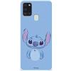 LA CASA DE LAS CARCASAS Custodia per Samsung Galaxy A21S Ufficiale di Lilo & Stitch Stitch Blu per proteggere il tuo cellulare Cover in silicone flessibile con licenza ufficiale Disney.