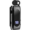 Uanratg K55 Lavalier Cuffie Retrattili BT5.2 Promemoria di Chiamata Vibrazione Movimento Clip Controller Auricolare PK F920 Nero