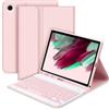 Generic XYAL Covers e Custodie, Tastiera Staccabile, Custodia Protettiva in Pelle Flip Compatibile con Samsung Galaxy Tab A7 10.4 Pollici (T500/T505)(Pink+Keyboard)