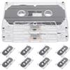 Toddmomy 10 Pezzi Cassette Audio Vergini 30 Minuti Funzione di Registrazione e Plastica Resistente per Progetti DIY e Diario Audio dal Fascino Vintage