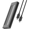 Lexar E350 M.2 PCIe NVMe/SATA SSD Enclosure Adapter USB 3.2 Gen 2 (10 Gbps) , M/B&M Key, Unità a Stato Solido Tipo C Supporto Custodia Senza Strumenti UASP Trim NVMe SSD 2230/2242/2260/2280