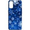 Mixroom - Cover Custodia Back case In TPU Silicone Morbida Per Samsung Galaxy A13 4G Fantasia Fiocchi di neve N1115