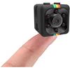 Sansnail Mini telecamera SQ11 interna HD, visione notturna e risoluzione 1080P esterna Telecamera (colore nero)