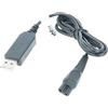 vhbw cavo di ricarica USB compatibile con Philips Hairclipper 5000, 7000, 9000, HP2843, 3000, HP6400 rasoio - Cavo di rete, 100 cm nero