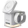 WESDAR 3 in 1 Magnetico Caricatore Wireless per iPhone 15W Compatibile,Stazione di Ricarica Magnetica 15W per iPhone 17/16/15/14/13/12 - Base Pieghevole(BIANCO)