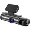 Generic Telecamera di sicurezza per auto, con visione notturna, doppio registratore in metallo, senza fili, per interni, guida, camion, strada, viaggi, traffico, parcheggio, corsia di backup