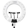 YIDOBLO Kit di lampade ad anello LED dimmerabili da 18 pollici,5500 K,con 3 supporti per scarpe fredde,supporto per telefono,specchio,treppiede,illuminazione per riprese video in studio,selfie,YouTube