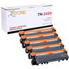 PcStore KIT 5 TN2420 Cartucce Toner Compatibili con Chip per Brother HL-L2310D L2350DW L2370DN L2375DW DCP-L2510D L2530DW MFC-L2710DN L2710DW L2730DW L2750DW - 3000 Pagine - Nero
