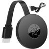 Tvszizx Adattatore Display HDMI Wireless, Dispositivo Chromecast, Dongle TV Adattatore 1080P, Ricevitore Film e Programmi in Streaming WiFi per iPhone, iPad, Android, Tablet, Laptop, Finestra su HDTV/Monitor