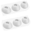 Generic 6 cuscinetti in silicone per auricolari Huawei Freebuds 4i/5i, cuscinetti in gomma, cuscinetti di ricambio per auricolari, accessori per auricolari (bianco)