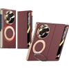 TECSHINE Custodia Intelligente in Pelle per Honor Magic V5. Chiusura Magnetica. Cover/Shell per Magic V 5