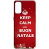 Mixroom - Cover Custodia Back Case In TPU Silicone Morbida Per Oppo Reno 12 PRO 5G Fantasia Keep Calm Buon Natale U860