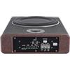 KigerNee 20,3 cm Subwoofer attivo per auto 600W di picco | Corpo in acciaio inossidabile con finitura lucida | Design sotto il sedile del passeggero | Telecomando e bass boost regolabile (0-12dB) |