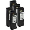 vhbw 5x batteria compatibile con Motorola MOTOTRBO DP3600, DR3000, DP3601 radio (2600mAh, 7,4V, Li-Ion) + clip
