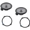 Superauto hi-fi Hertz LINEA UNO K165 K 165 KIT ALTOPARLANTI DUE VIE CASSE AUTO 165 mm + supporti casse MINI Anteriore 165 cm