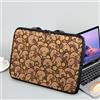 NETILGEN Custodia per computer portatile, per adolescenti, ragazze, ragazzi, con stampa di capybara, 25,4 cm, in pelle PU, con cerniera, borsa per il trasporto