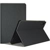 INSOLKIDON Compatibile Per TECLAST T65 13.4-INCH 2025 Tablet Custodia protettiva in pelle Cover con Funzione di Supporto, Auto Svegliati/Sonno,Cover Protezione in PU Pelle (Nero)