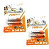 r2digital® 4x BATTERIE RICARICABILE AAA 2300 mAh 4 Pezzi MINI STILO RICARICABILI NIMH ALTA QUALITA RICARICABILE LUNGA DURATA