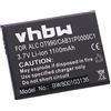 vhbw batteria sostituisce Alcatel TB-4T0058200, CAB31P0001C1, BY71, CAB31P0000C1 per smartphone cellulare (1100mAh, 3,7V, Li-Ion)