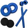 Voarmaks Kit di cuscinetti per cuffie in schiuma color arcobaleno compatibili con cuffie Sennheiser HD25 HD250BT HD25-ll HD25S Il HMD25 (set Blue LR)