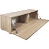 Milionmeblicom Mobile porta TV Soggiorno Mobiilietto TV Moderno da Appoggio o Sospeso per Salotto o Camera da letto Montaggio facile Funzione push-to-open, Rovere onoma, Opaco, 30 x 100 x 30 cm