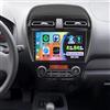 iSpchen 4 + 64 GB 9 pollici Autoradio Android 14 per Mitsubishi Mirage 2012-2019, 2 DIN con Carplay Android Auto Bluetooth FM GPS navigatore WiFi, schermo diviso del volante AHD Camera Mic