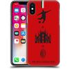 Head Case Designs Licenza Ufficiale AC Milan Rosso Modelli Cresta Custodia Cover Dura per Parte Posteriore Compatibile con Apple iPhone X/iPhone XS