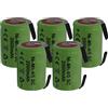 ANFEL 5 X Batteria ricaricabile NiMh 4/5 SC 1,2V 2000mAh 22x33mm subC a saldare linguette per pacchi batteria (5 PEZZI)