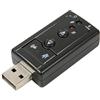 WEB world electronic business Scheda Audio Esterna USB 7.1 Surround 3D - 6 x 2,5 x 1,2 cm - Colore Nero