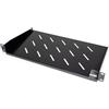 Mach Power Mensola per armadio Rack 19 1U Ventilata, Universale per Armadi di Rete 19 Pollici, Portata fino a 15Kg, Profondità 250mm, Solida e Robusta in Acciaio Verniciato a Polvere, Colore Nero