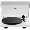 Pro-Ject Debut EVO 2 Giradischi Audiofili con Braccio in Carbonio, Selezione Elettronica della Velocità e Cartuccia Pickit MM EVO Premontata, Prodotto in Europa, Bianco