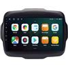 WOMGKDA Android 15 Touch screen Radio per Jeep Renegade 2014-2018 9 Pollici Car Stereo Lettore con Bluetooth SWC FM RDS Car Radio AHD WIFI DVR GPS Ventola di raffreddamento(2+32G)