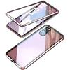 SIMao Custodia per Samsung Galaxy S20 Fe Cover 360 Gradi Protettiva Fotocamera Posteriore Pellicola Integrato Case Trasparente Vetro Temperato Custodia Metal Bumper Adsorbimento Magnetica Case,Lavanda