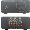 TENEALAY HiFi RCA Preamplificatore Passivo Audio Stereo Preamplificatore con Controllo del Volume, A/B Audio Switch selettore FV2