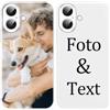 Yoedge Cover Personalizzata Custodia per iPhone 16 6,1 Personalizzato con Foto Testi Disegni Personalizza Custodia Immagine, Antiurto Bianco Personalizzabili Case per iPhone 16