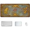 ITBT World of Warcraft Tappetino Mouse Gaming, Grande Anime Mouse Pad XXL 900x400mm Confortevole, Lavabile, 3mm Antiscivolo Tappetino Scrivania Supporto per Ufficio Computer, Adatto per computer e PC , T