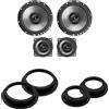 IPNOSIS Kit 4 Casse AXTON AE165 + AE100 per Mercedes Classe A/Classe B dal 2005 al 2012 con 2 Supporti Anteriori, 2 Supporti Posteriori