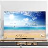 Hixingo Copertura Antipolvere per TV, Motivo Vista Mare 3D Copri Televisore 32-80inch Copertura Televisore Cover TV Elastica Copri TV Protezione TV Universale (40-43inch,Spiaggia sabbiosa)