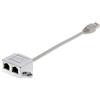 DELOCK 65441 ADAPTADOR DE CABLE RJ45 2XRJ45 GRIS