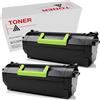 Genérico 52D2000 / 522 Pack 2 Cartucce Toner Compatibile per Lexmark MS810 / MS811 / MS812 (6K)