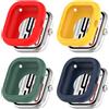 Bdsidy Silicone Custodie Compatibili con Xiaomi Redmi Watch 5 Smartwatch, Protettive in TPU Cover Morbido Shell Accessori per Xiaomi Redmi Watch5 Accessori per Smartwatches (Rouge+Jaune+Vert+Bleu)
