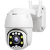 AIRYSSFU Telecamere per la sicurezza domestica 4G SIM Card Telecamera IP 5MP 1080P Telecamera di sicurezza Outdoor 5X Zoom ottico Telecamera PTZ Rilevamento automatico CCTV Sorveglianza con rilevamento del mov