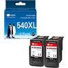 G&G Cartucce d'inchiostro compatibili con Canon 540 541 XL PG-540 CL-541 per Canon Pixma TS5150 MG3650S MG3650 MG3550 MG3250 MG4250 (2 nero)